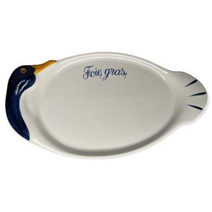 Vintage Revol La Porcelaine Culinaire France Foie Gras 12 3/4" Goose Pate Plate